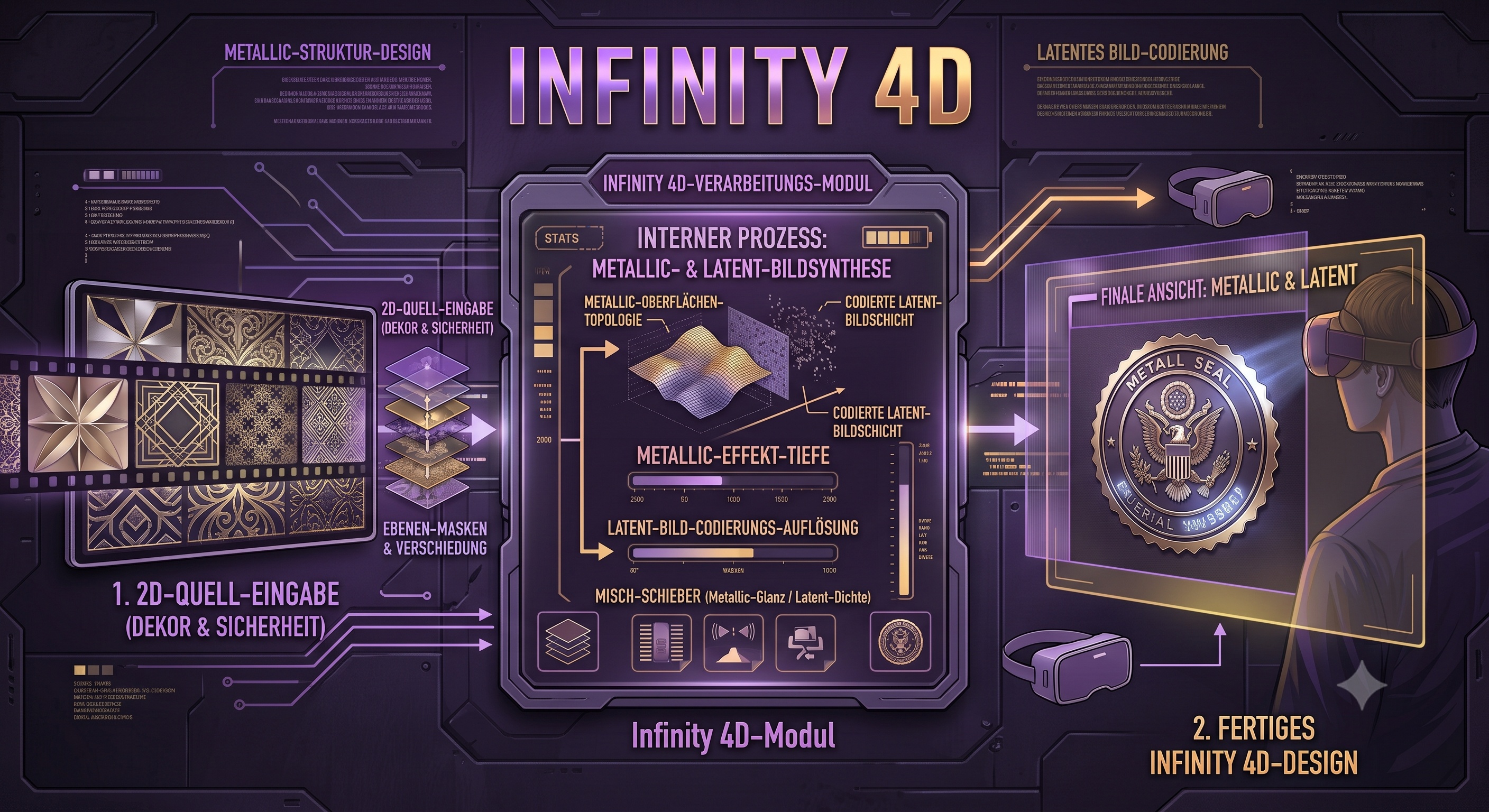 Infinity 4D Sicherheitsmerkmale mit Lentikular Software erstellen