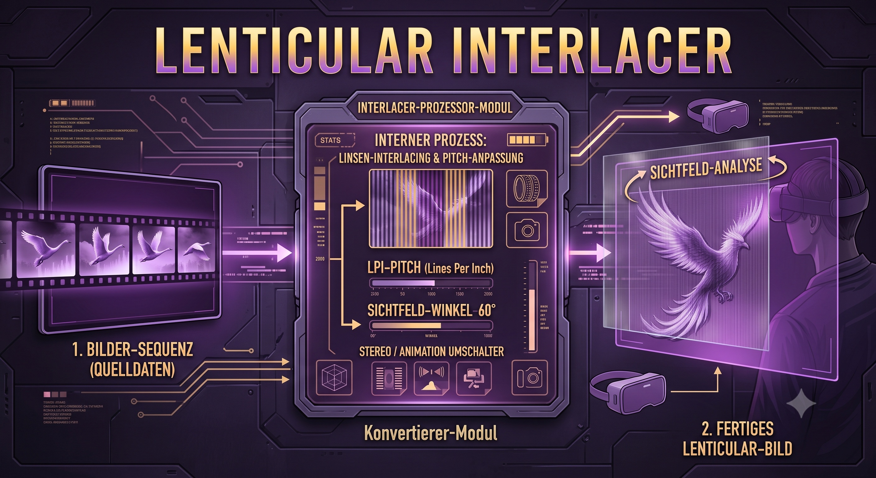 Lenticular Interlacer Software für beeindruckende 3D-Effekte